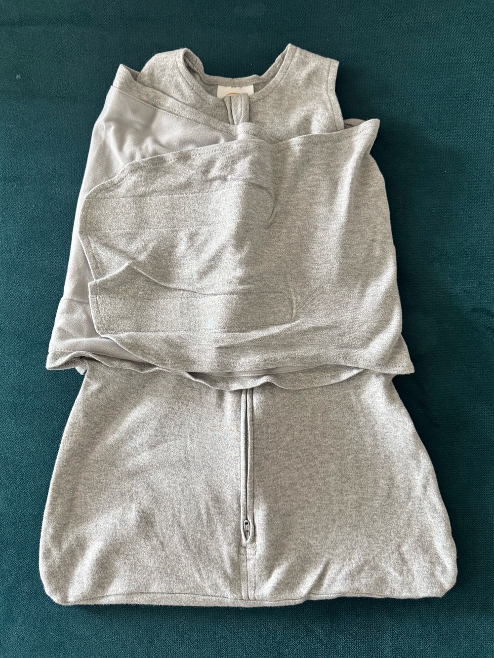 HALO Sleepsack Swaddle 3-Way Adjustable Wearable Blanket Heather Gray 0-3 Months